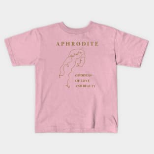 Aphrodite: Goddess Of Love And Beauty Kids T-Shirt
